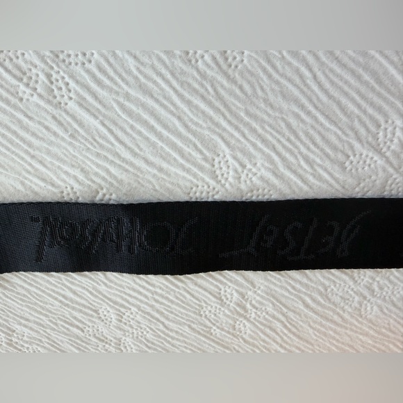 Betsey Johnson crossbody Shoulder Strap harness black gold clips 48” - Picture 7 of 7